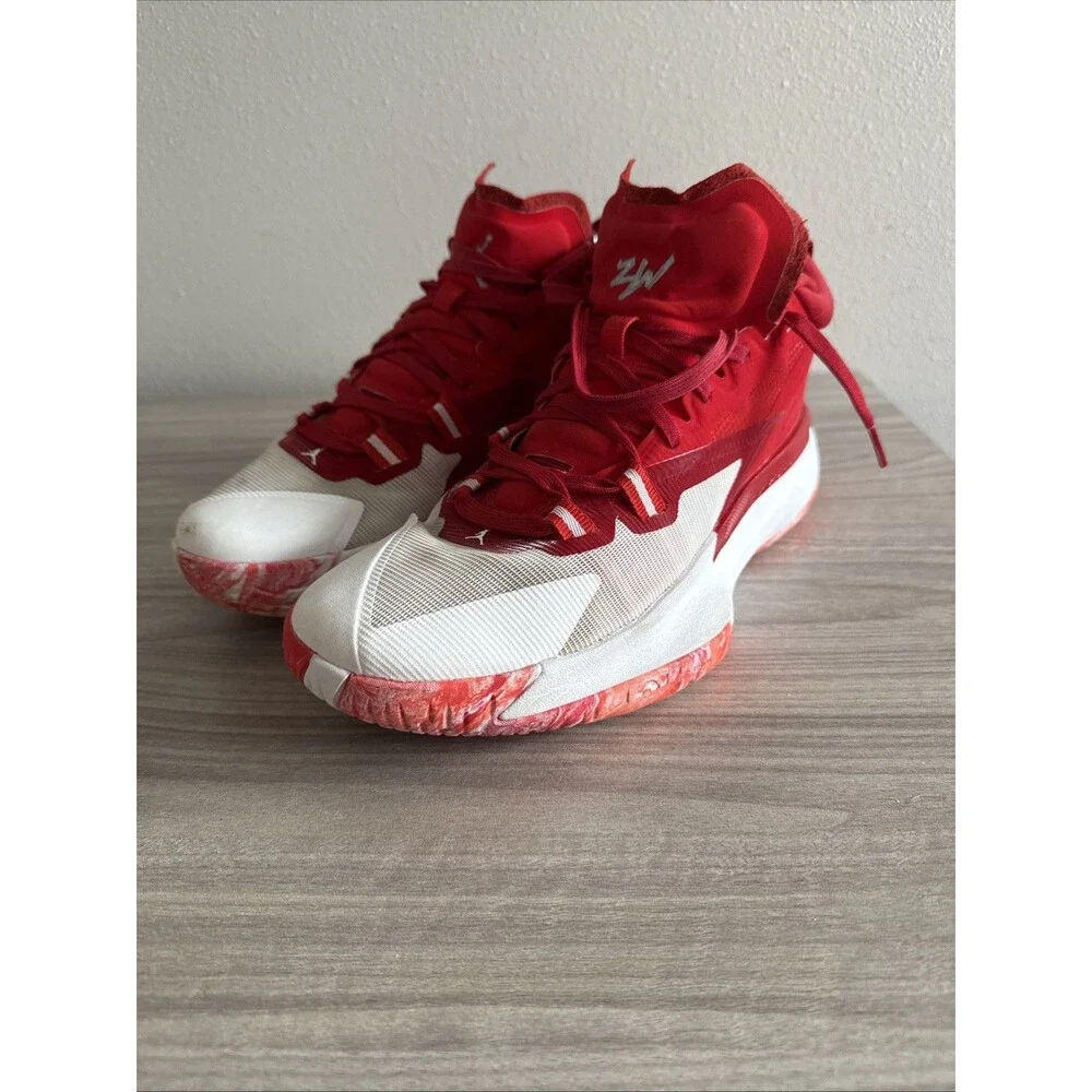 Size 9 - Jordan Zion 1 TB University Red Men’s Basketball Sneakers‎ Shoes